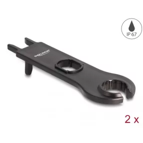   Delock DL4 kábelekhez és konnektorokhoz tartozó eszköz, kerek, 2 db fekete (DL-60030)