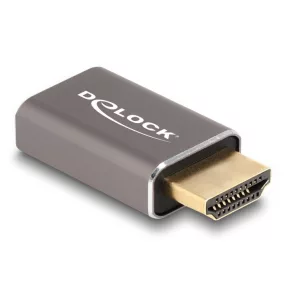   Delock HDMI adapter apa - anya 8K 60 Hz szürke fém (DL-60081)