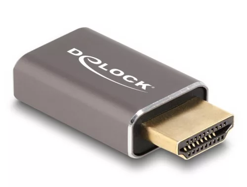 Delock HDMI adapter apa - anya 8K 60 Hz szürke fém (DL-60081)