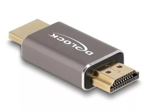 Delock HDMI adapter apa - apa 8K 60 Hz szürke fém (DL-60086)