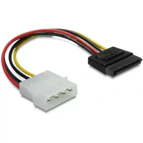   Delock SATA HDD 4 tűs Molex (egyenes) hálózati kábel (DL-60112)