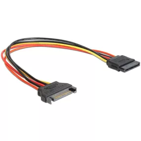   Delock SATA 15 Pin apa > SATA 15 Pin anya hosszabbító tápkábel, 30 cm (DL-60131)