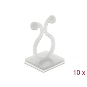   Delock Természetes kábel kötegelő öntapadó alappal 10 db (DL-60175)