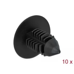 Delock Fenyő alakú kapocs, fekete 10 db (DL-60187)