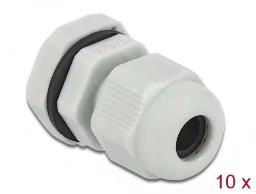 Delock PG7 tömszelence 10 db. szürke (DL-60193)