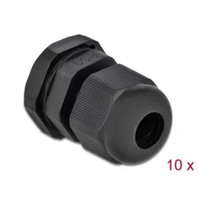 Delock PG9 tömszelence 10 db. fekete (DL-60194)