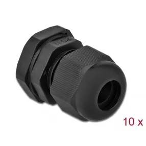 Delock PG11 tömszelence 10 db. fekete (DL-60196)