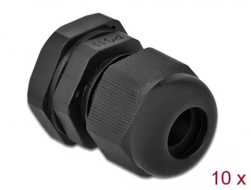 Delock PG11 tömszelence 10 db. fekete (DL-60196)