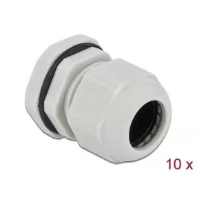 Delock PG19 tömszelence 10 db. szürke (DL-60221)
