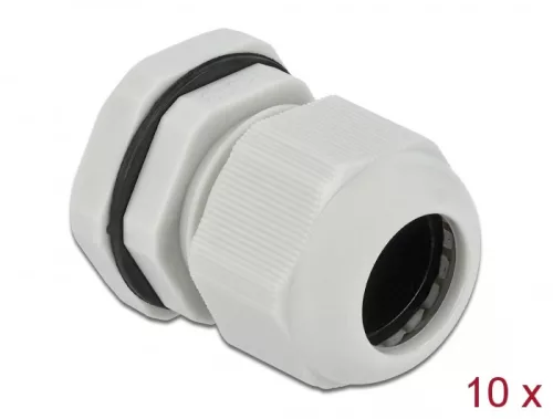 Delock PG19 tömszelence 10 db. szürke (DL-60221)