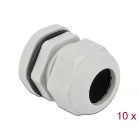 Delock PG25 tömszelence 10 db. szürke (DL-60225)
