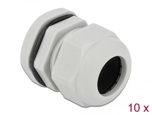 Delock PG25 tömszelence 10 db. szürke (DL-60225)