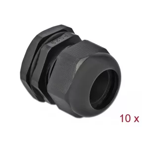 Delock PG29 tömszelence 10 db. fekete (DL-60226)