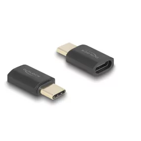   Delock USB Adapter 40 Gbps USB Type-C  PD 3.1 240 W csatlakozódugóval - csatlakozóhüvellyel, portkímélővel 8K 60 Hz (DL-60237)