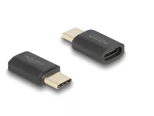 Delock USB Adapter 40 Gbps USB Type-C  PD 3.1 240 W csatlakozódugóval - csatlakozóhüvellyel, portkímélővel 8K 60 Hz (DL-60237)