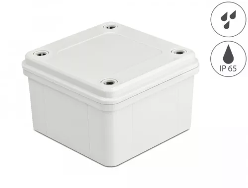 Delock Installációs ház IP65 vízhatlan 96 x 96 x 60 mm szürke (DL-60396)