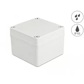   Delock Installációs ház IP65 vízhatlan 100 x 100 x 75 mm szürke (DL-60397)