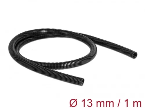Delock Kábelvédő borítás 1 m x 13 mm fekete (DL-60457)