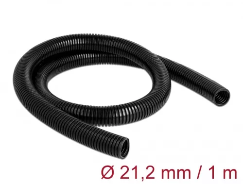 Delock Kábelvédő borítás 1 m x 21,2 mm fekete (DL-60458)