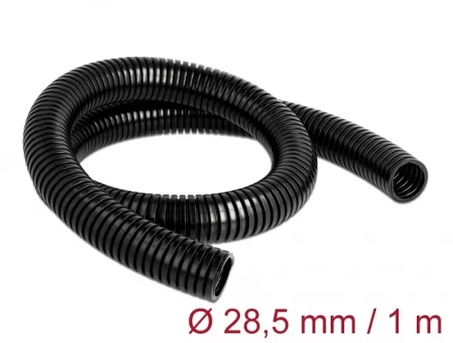 Delock Kábelvédő borítás 1 m x 28,5 mm fekete (DL-60459)