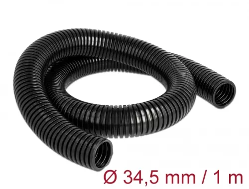 Delock Kábelvédő borítás 1 m x 34,5 mm fekete (DL-60460)