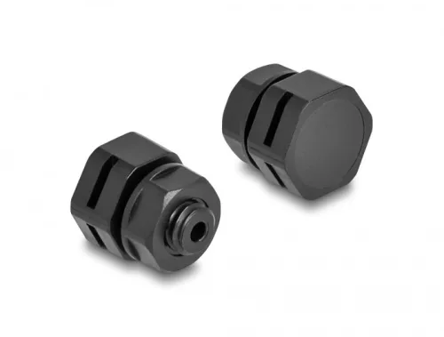 Delock Ventillációs csatlakozó M6 fekete 2 db. (DL-60477)