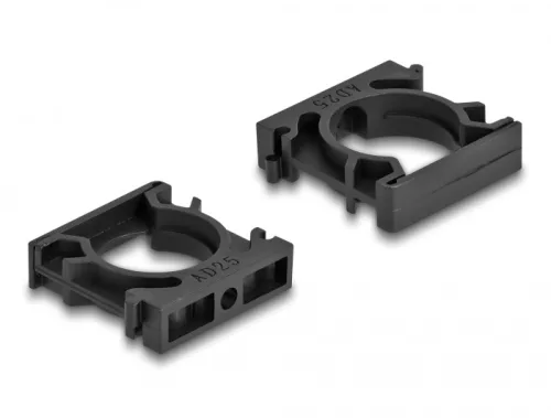 Delock Kábel borító tartó záróklippel 15,8 mm 8 db. fekete (DL-60483)