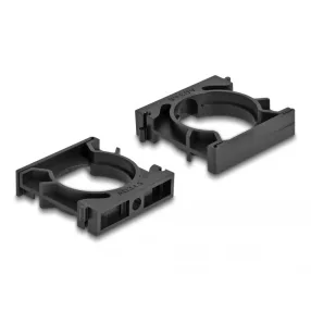   Delock Kábel borító tartó záróklippel 34,5 mm 4 db. fekete (DL-60488)