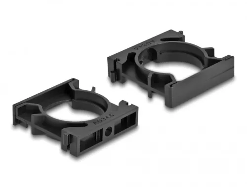 Delock Kábel borító tartó záróklippel 34,5 mm 4 db. fekete (DL-60488)