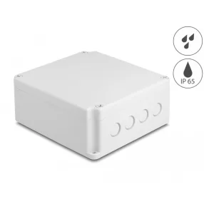   Delock Installációs ház kábel bemenetekkel 170 x 160 x 70 mm nagyságú szürke (DL-60490)