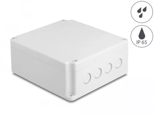 Delock Installációs ház kábel bemenetekkel 170 x 160 x 70 mm nagyságú szürke (DL-60490)