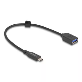   Delock USB 10 Gbps koax kábel USB Type-C  apa   A-típusú anya 25 cm hosszú (DL-60567)