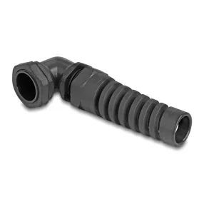   Delock Kábel tömszelence PG21 90  hajlított feszültség mentesítős fekete (DL-60589)