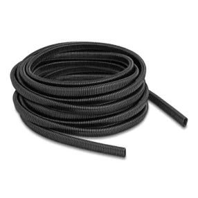   Delock Műanyag kábel védőborítást biztosító ovális alakú hajlékony vezeték 13,6 x 6,3 mm - hossza 10 m fekete (DL-60620)