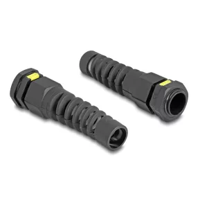   Delock M20 kábel tömlőszelence IP68 ventillációval és feszültségmentesítéssel, valamint IP68 por és vízhatlan fekete 2 db. (DL-60626)