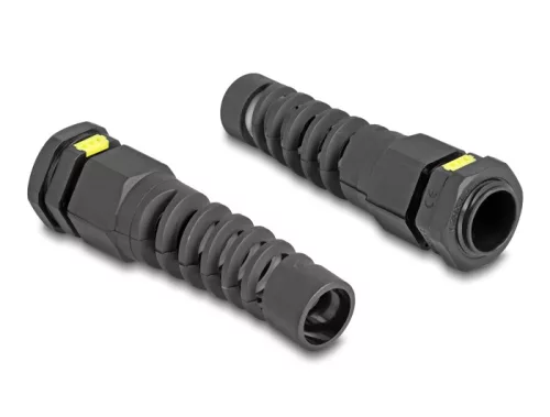 Delock M20 kábel tömlőszelence IP68 ventillációval és feszültségmentesítéssel, valamint IP68 por és vízhatlan fekete 2 db. (DL-60626)