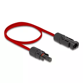 Delock DL4 napelemes lapos kábel apa - anya 60 cm piros