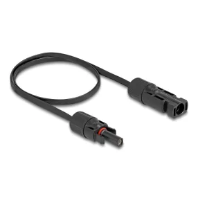 Delock DL4 napelemes lapos kábel apa - anya 60 cm fekete
