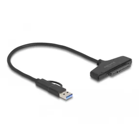   Delock USB - SATA 6 Gb/s átalakító USB Type-C  vagy A-típusú USB konnektorral (DL-61042)