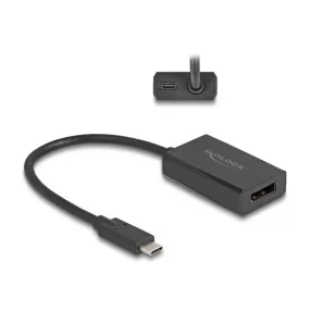   Delock Adapter DisplayPort anya - USB Type-C  apa (DP Alt Mode) 4K, PD 85 W-tal (DL-61059)