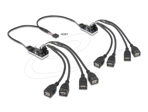 Delock 8 portos USB 2.0 Hub (DL-61072)
