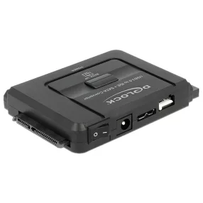   Delock USB 3.0   SATA 6 Gb/s / IDE 40 tűs / IDE 44 tűs átalakító biztonsági mentési funkcióval (DL-61486)