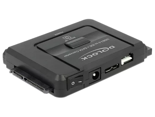 Delock USB 3.0   SATA 6 Gb/s / IDE 40 tűs / IDE 44 tűs átalakító biztonsági mentési funkcióval (DL-61486)