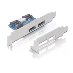 Delock Slot konzol 2x eSATAp 5V/12V (DL-61725)