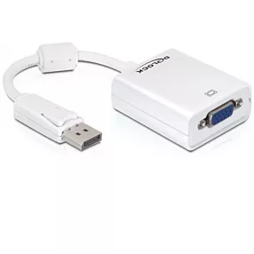   Delock Adapter Displayport apa > VGA 15tűs anya (DL-61766)