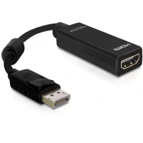   Delock Adapter Displayport apa > HDMI anya, 12,5 cm, fekete (DL-61849)