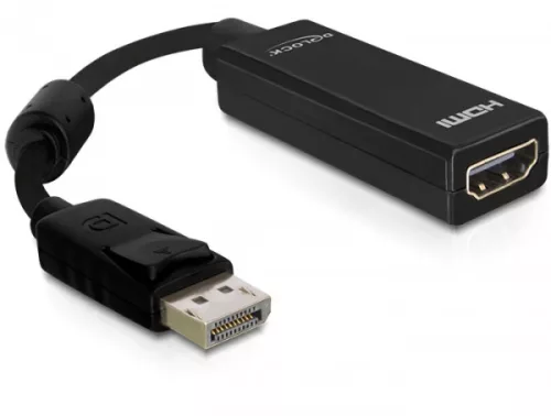 Delock Adapter Displayport apa > HDMI anya, 12,5 cm, fekete (DL-61849)
