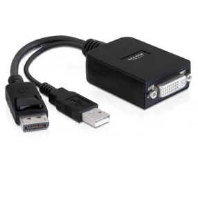   Delock Adapter Displayport apa> DVI-I 24+5 anya active (DL-61855)