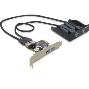   Delock elülső panel, 2 x USB 3.0 + PCI Express Card 2 x USB 3.0 (DL-61893)