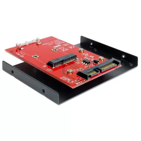   Delock SATA 22 pin > mSATA konverter, 3.5  kerettel (DL-62415)